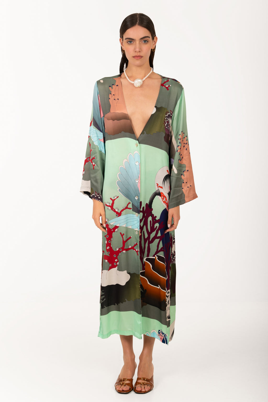 Urban seabed Mint Kimono