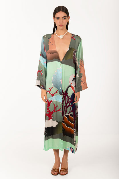 Urban seabed Mint Kimono