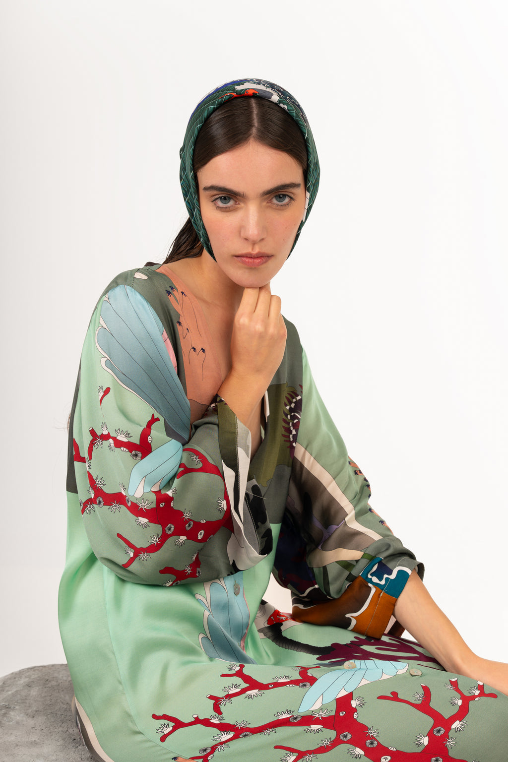 Urban seabed Mint Kimono