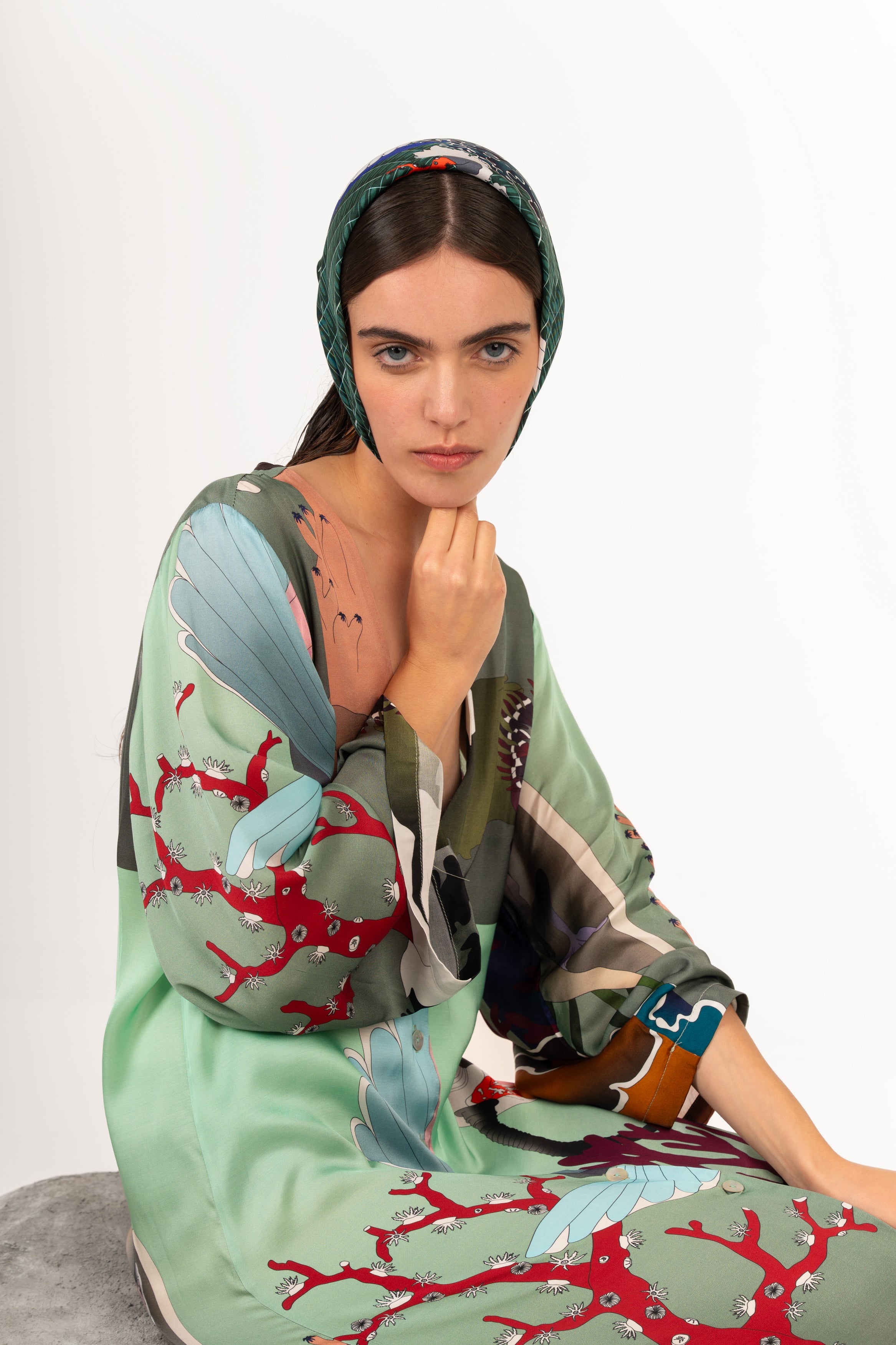 Urban seabed Mint Kimono