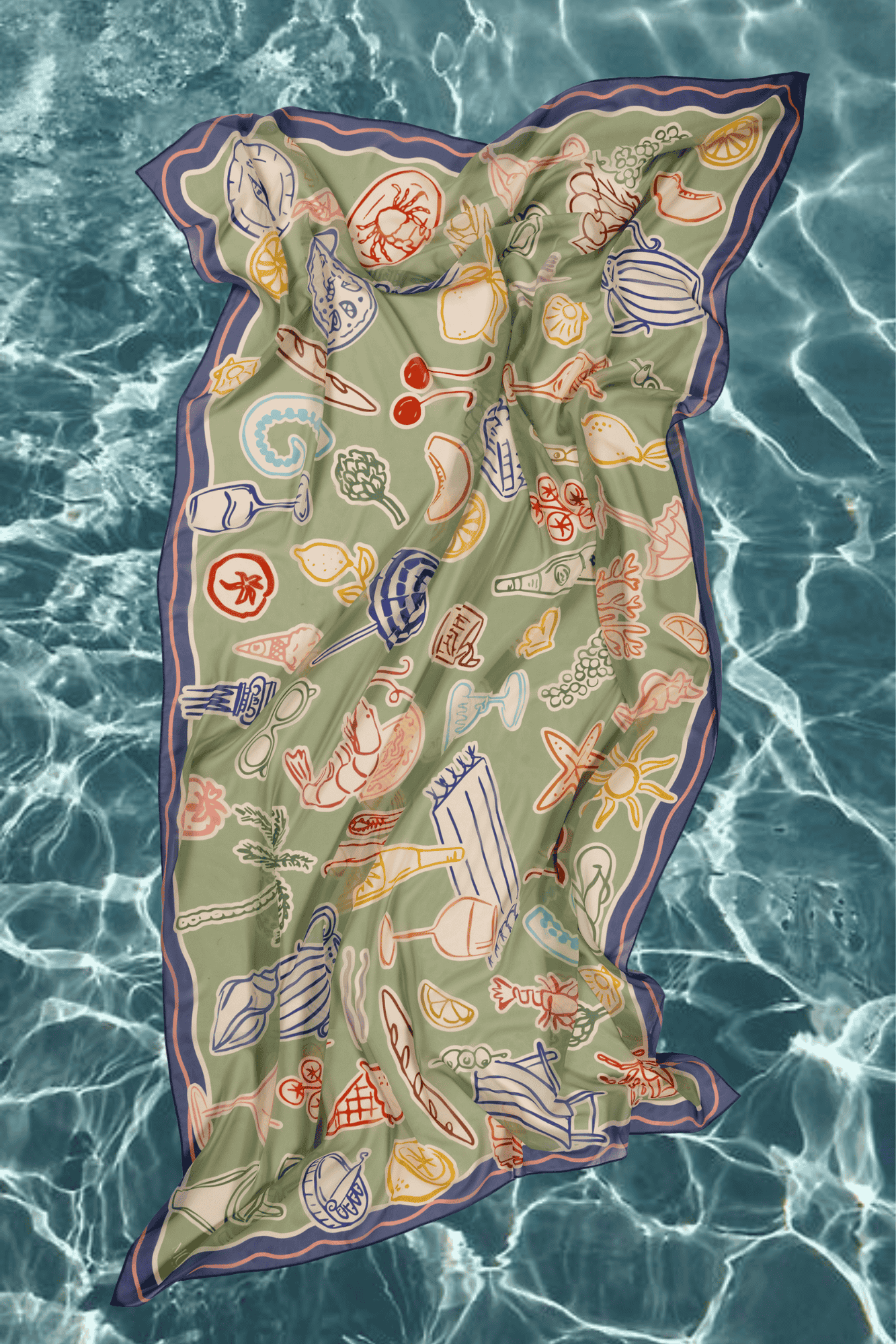VACAYLICIOUS GREEN PAREO