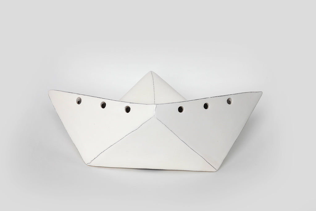 Κεραμικό καραβάκι φωτιστικό / Ceramic Boat Light