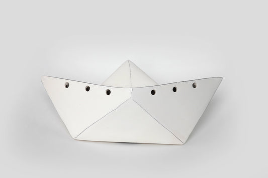 Κεραμικό καραβάκι φωτιστικό / Ceramic Boat Light