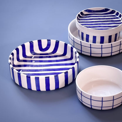 Bowl Stripes - sea blue