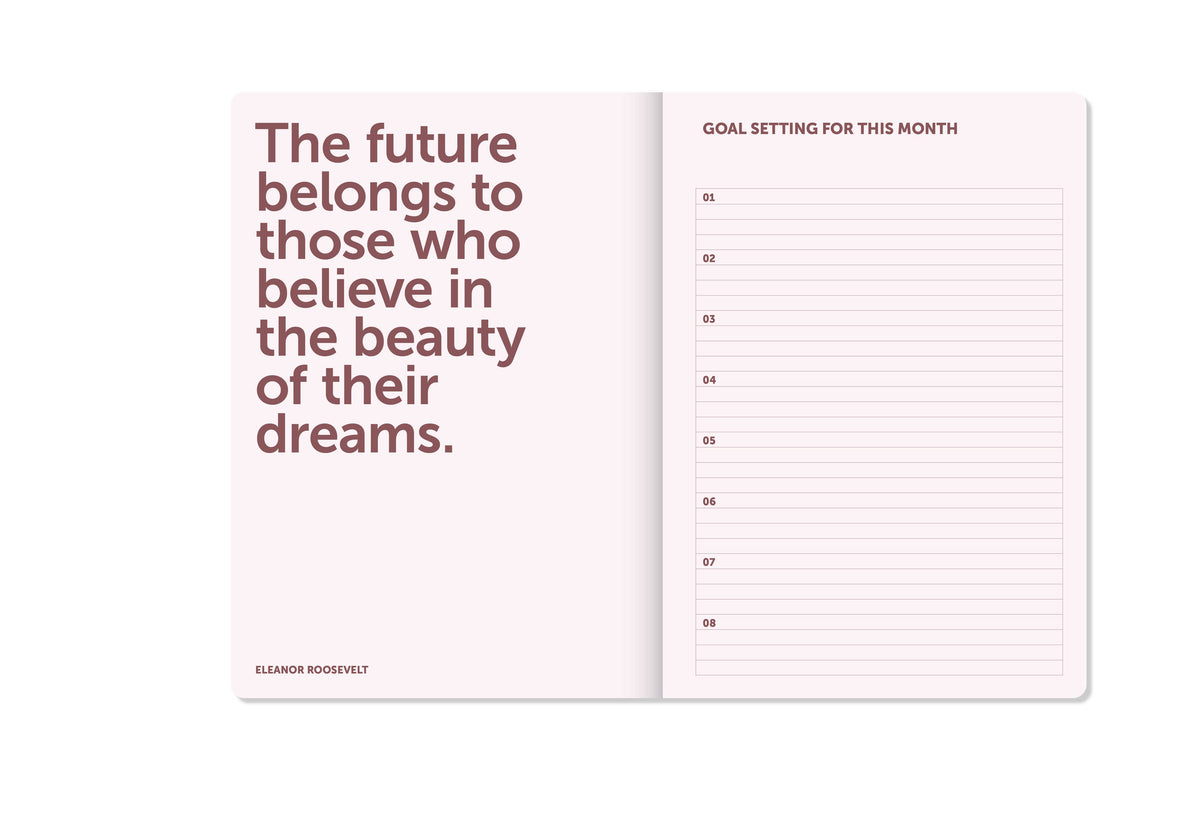 A-Journal Diary Spiral - Organiser 2027 - Bordeaux Pink