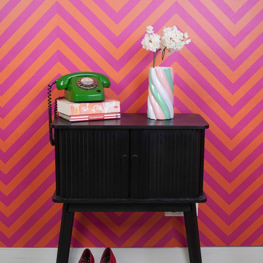 Vase - Marshmellow  - Pink/Mint/Lilac - 10,5x10,5x20cm