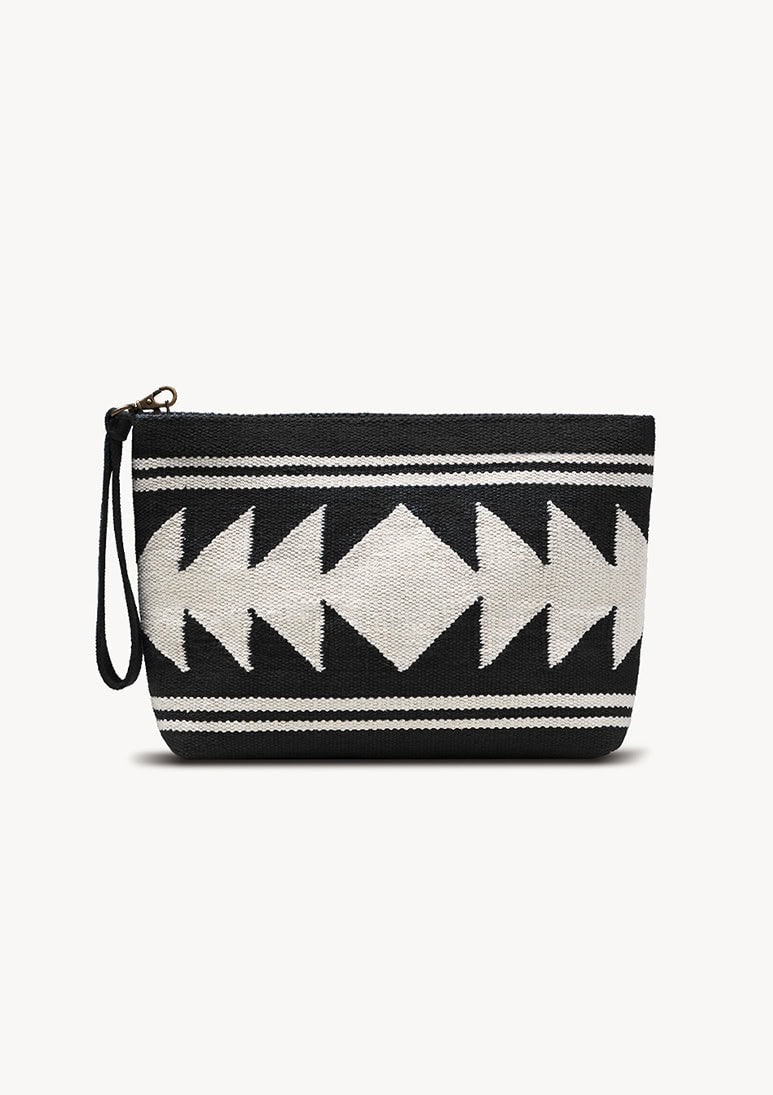 Azur Midi Clutch Bag – Black