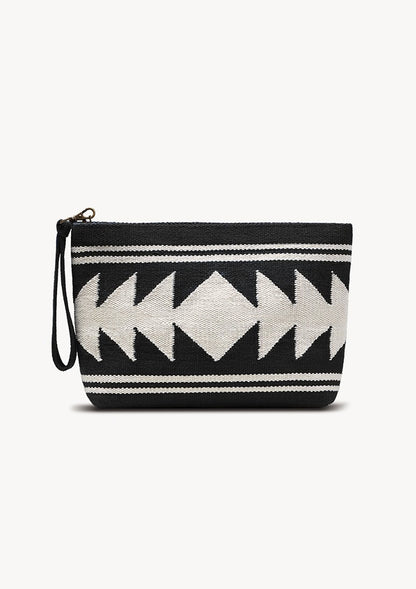 Azur Midi Clutch Bag – Black