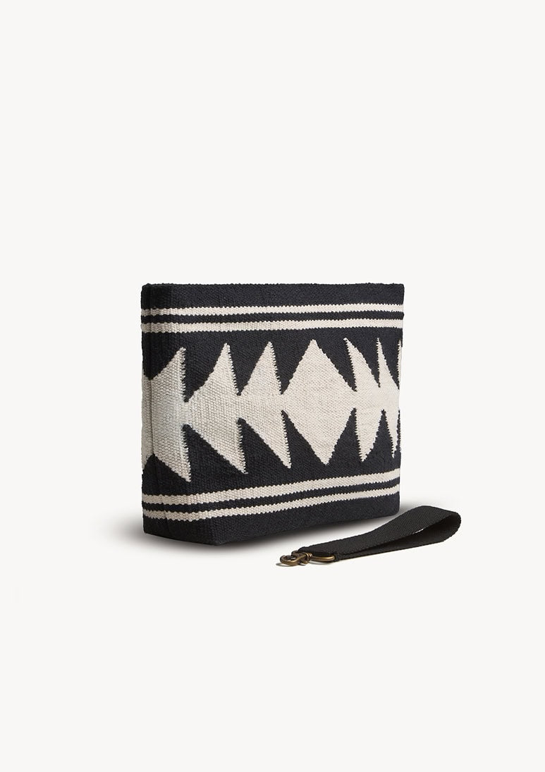 Azur Midi Clutch Bag – Black