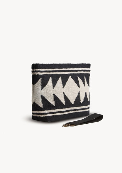 Azur Midi Clutch Bag – Black