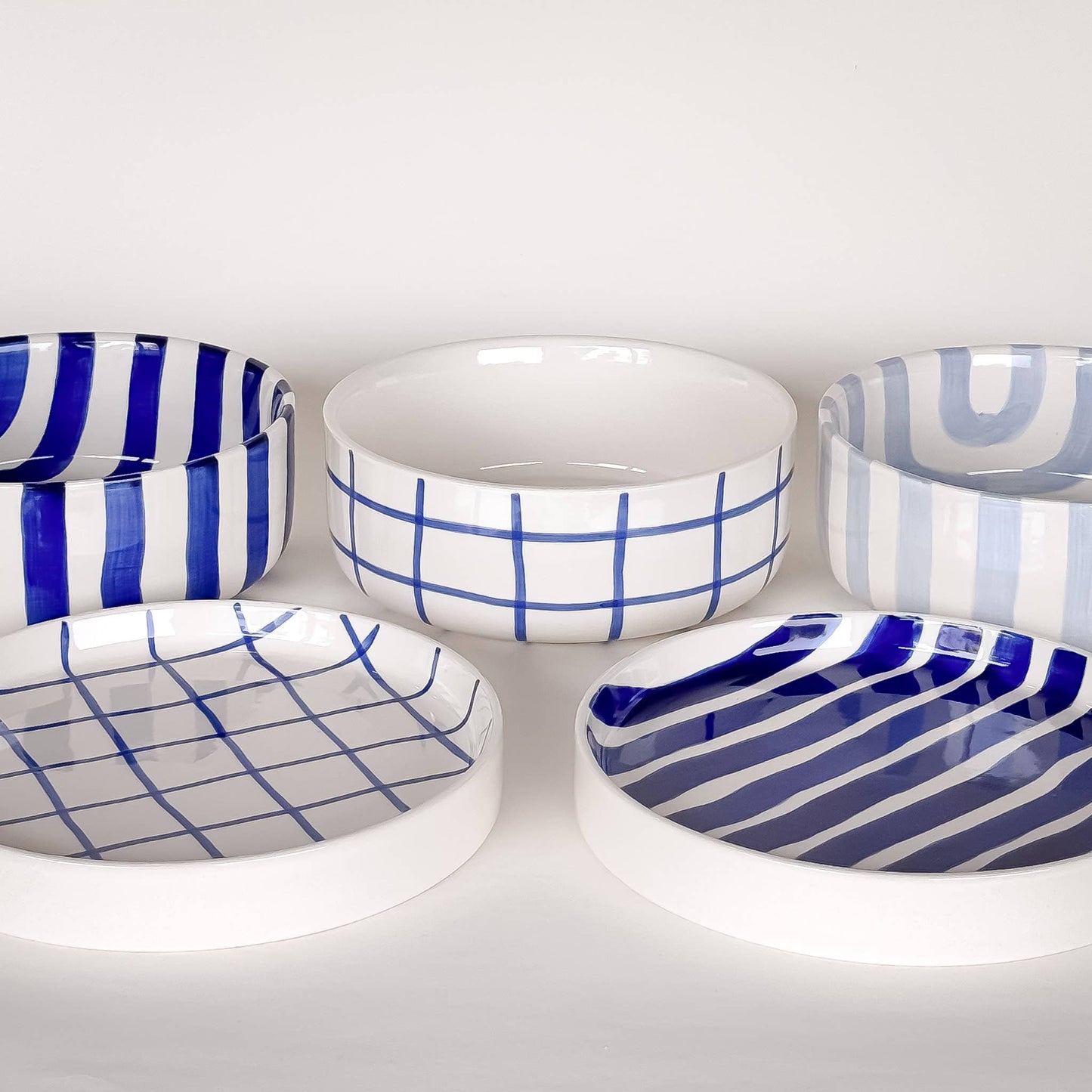 Bowl Stripes - sea blue