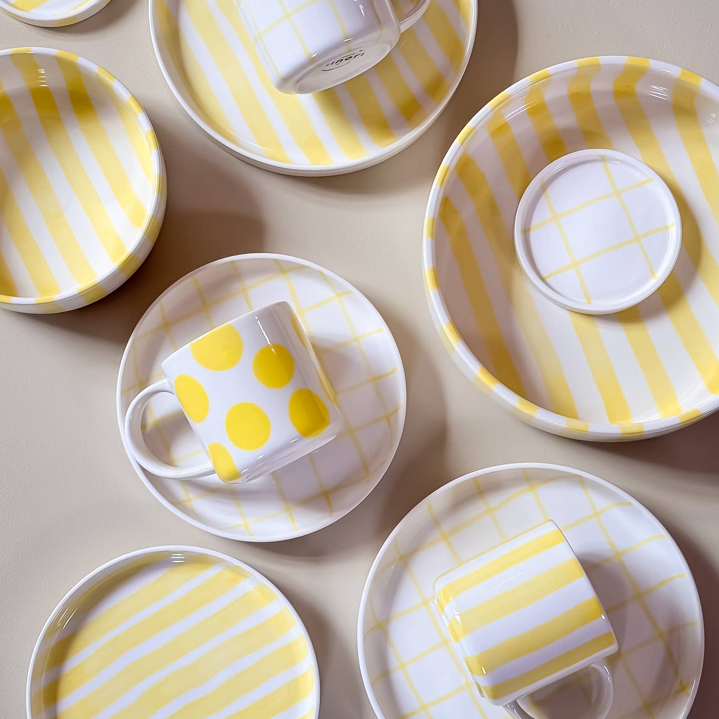 Becher Stripes - beach yellow