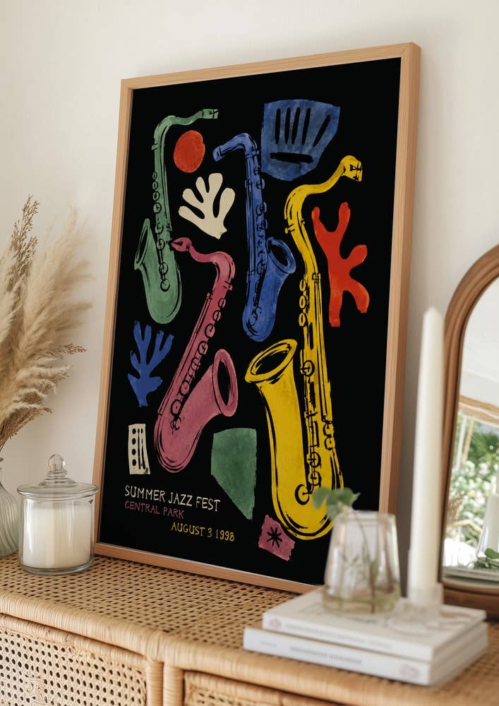 Four Saxophones Art Print