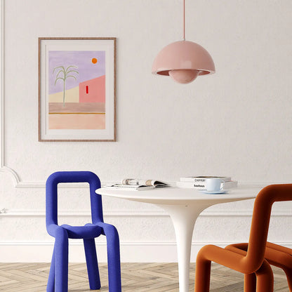 House and Palms - Illustration Art Print