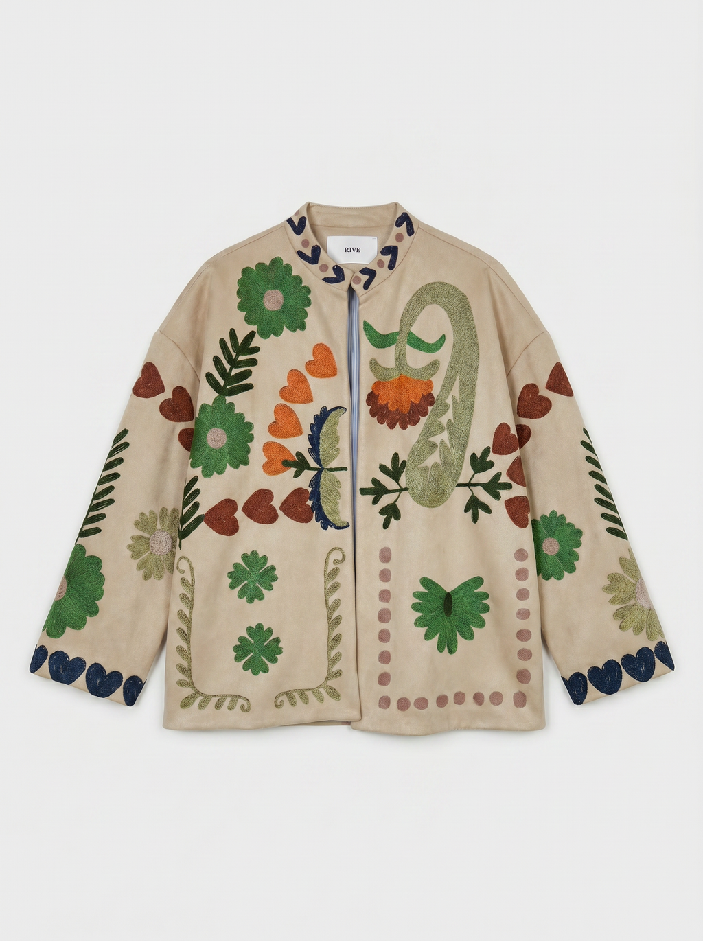 Printed Suede Jacket