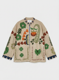 Printed Suede Jacket