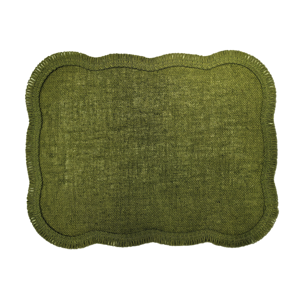 Green Jute Rectangular Placemat