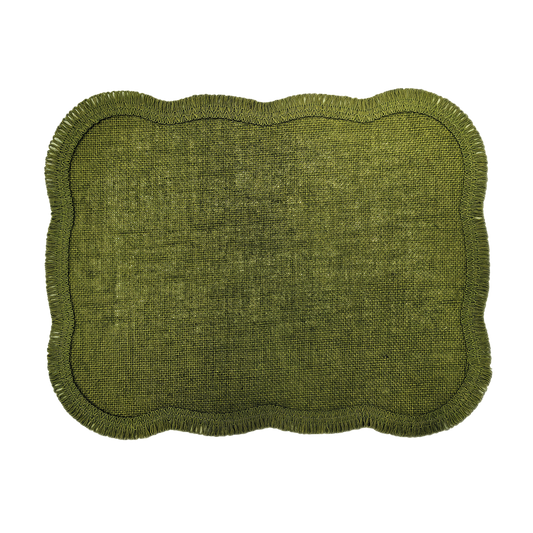 Green Jute Rectangular Placemat