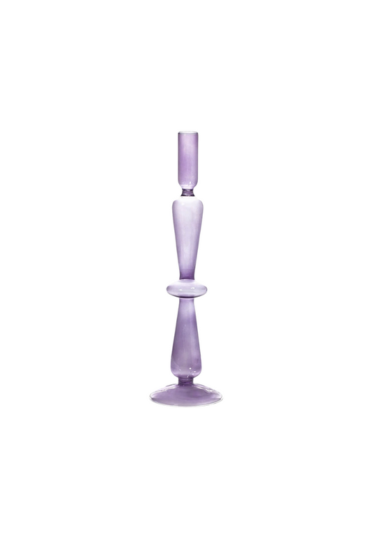 Lilac Γυάλινο Κηροπήγιο