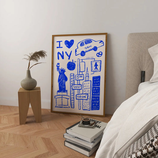 I Love New York Print | A4 Size