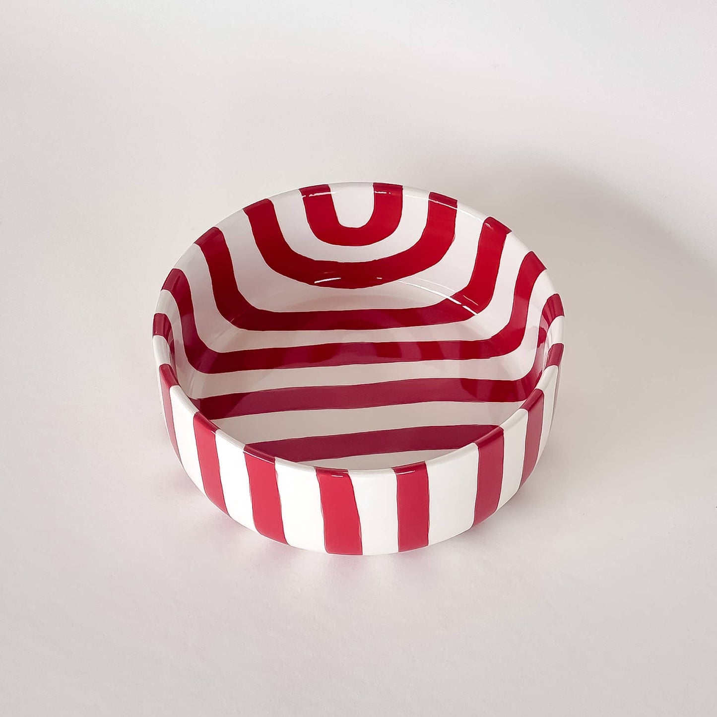 Bowl Stripes - sunset red