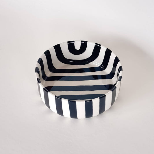 Bowl Stripes - volcano black
