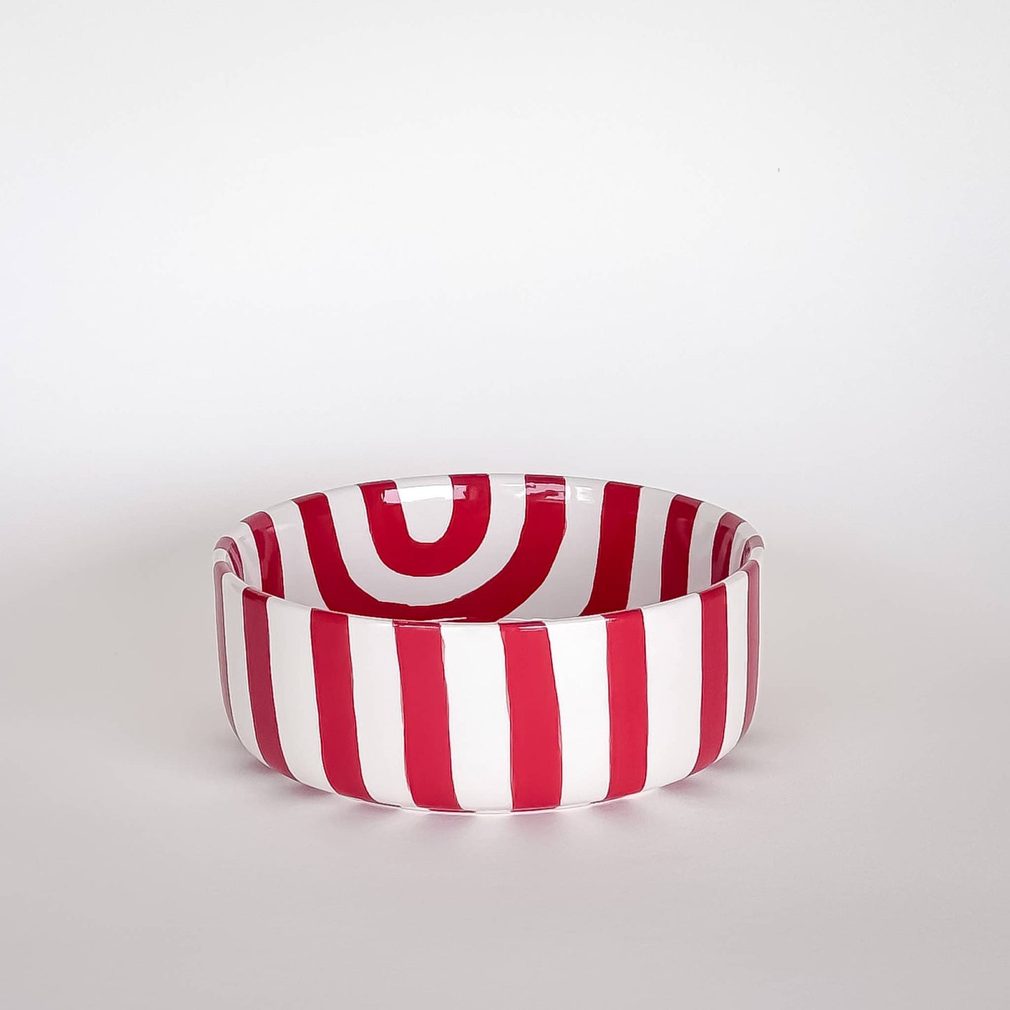 Bowl Stripes - sunset red