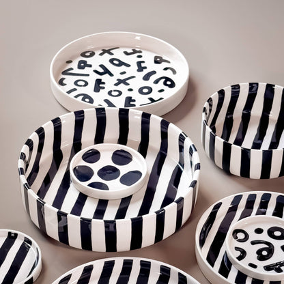 Bowl Stripes - volcano black