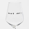 "Wine Not" Wine Glass by Johanna Schwarzer × selekkt