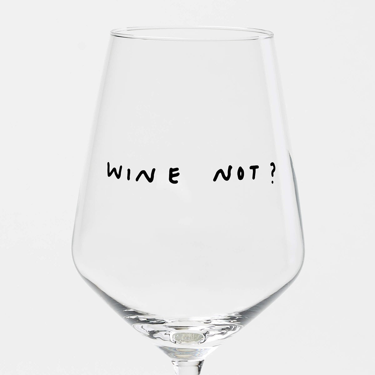 "Wine Not" Wine Glass by Johanna Schwarzer × selekkt