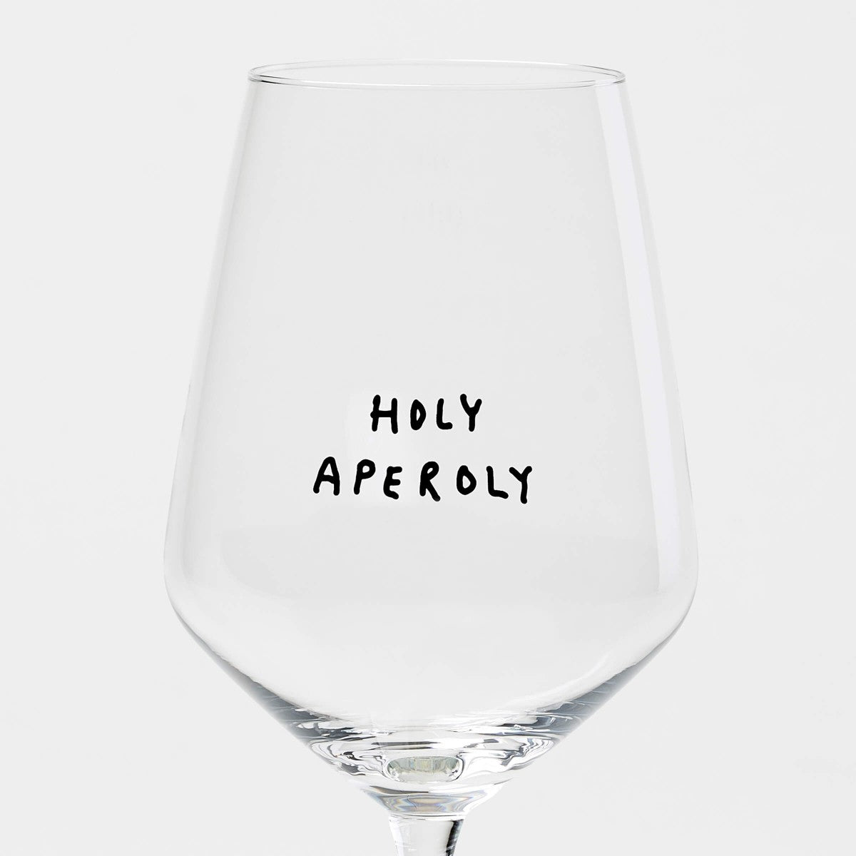 "Holy Aperoly" Wine Glass by Johanna Schwarzer × Selekkt