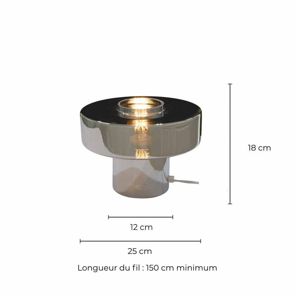 Pop-style colored glass table lamp - FOZA