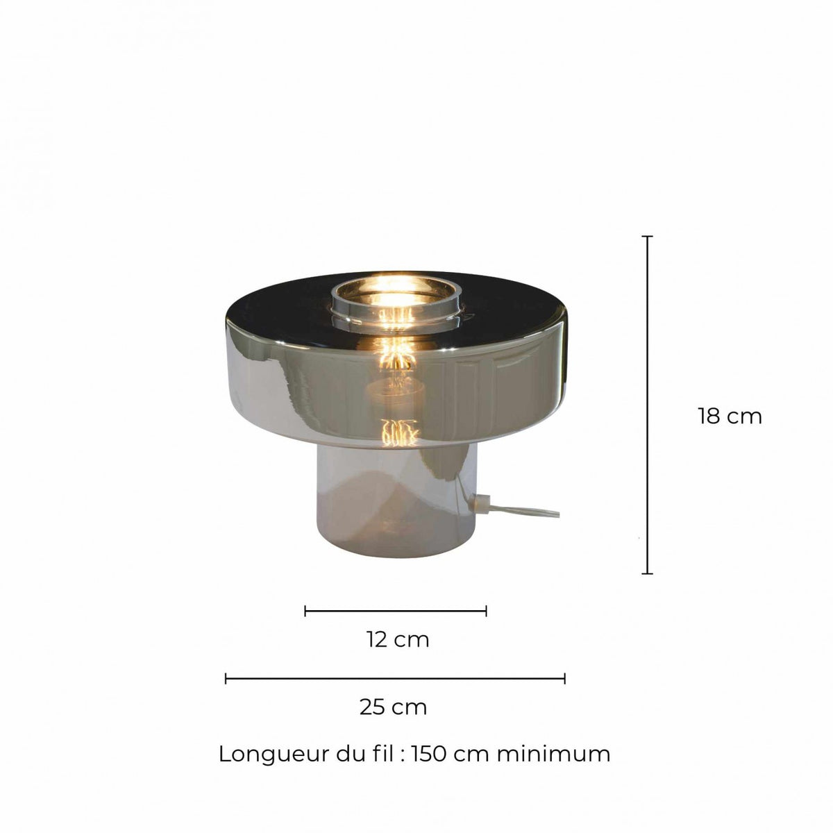 Pop-style colored glass table lamp - FOZA