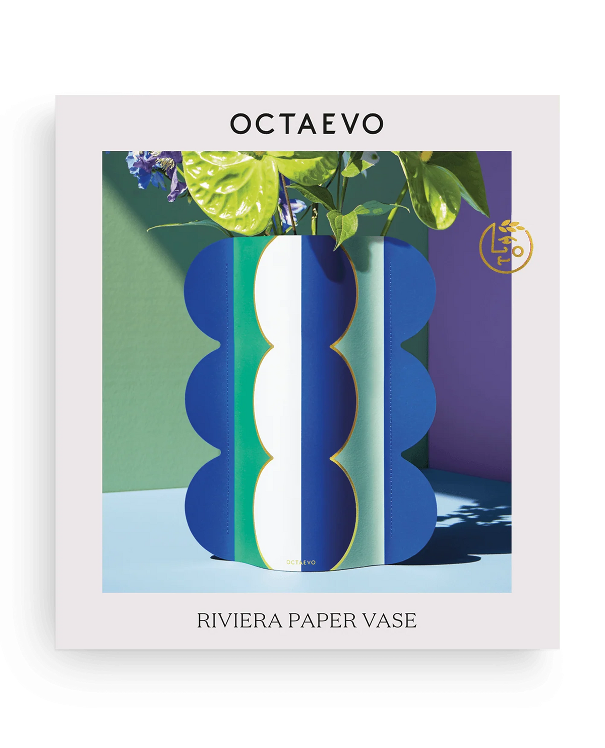 Riviera Wave Paper Vase
