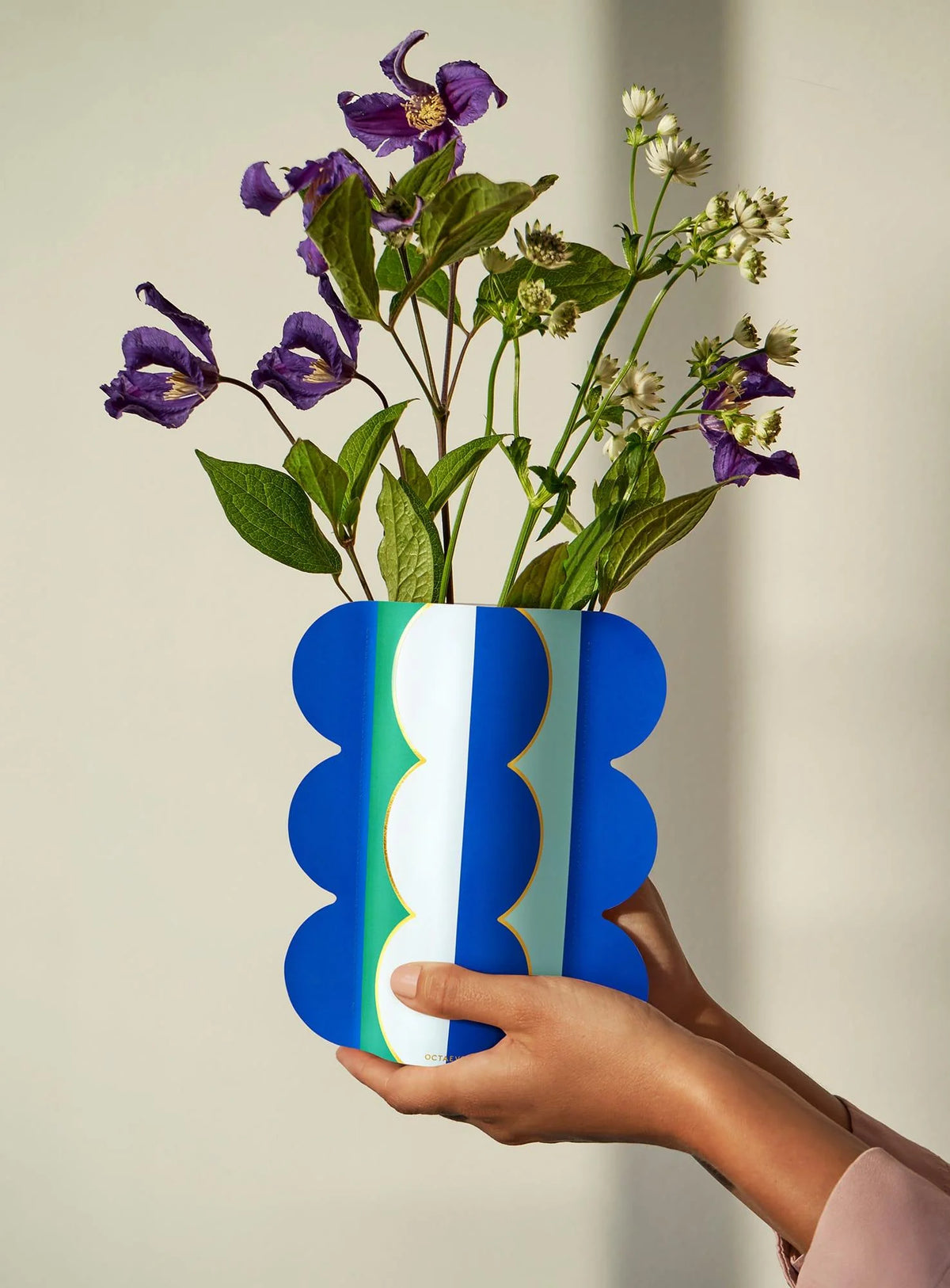Riviera Wave Paper Vase