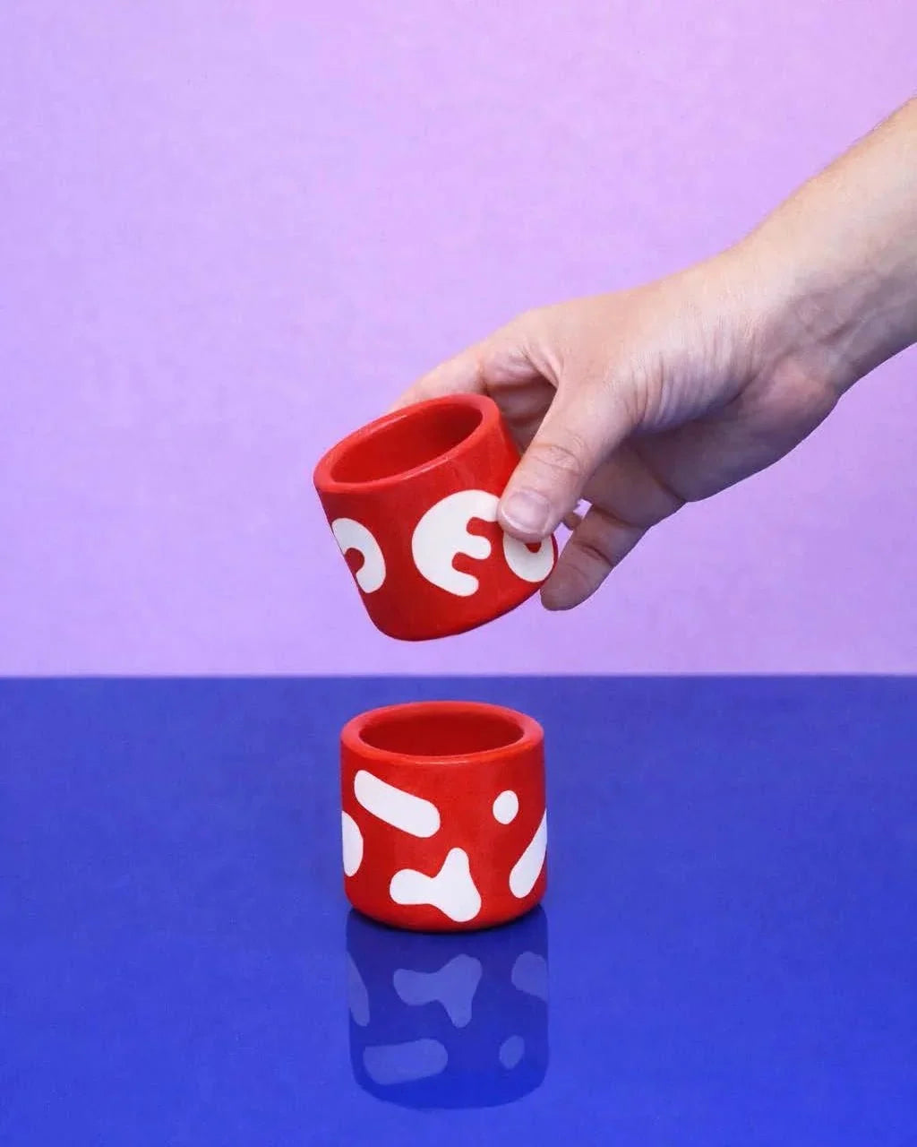 Blobs Espresso Cup • Red