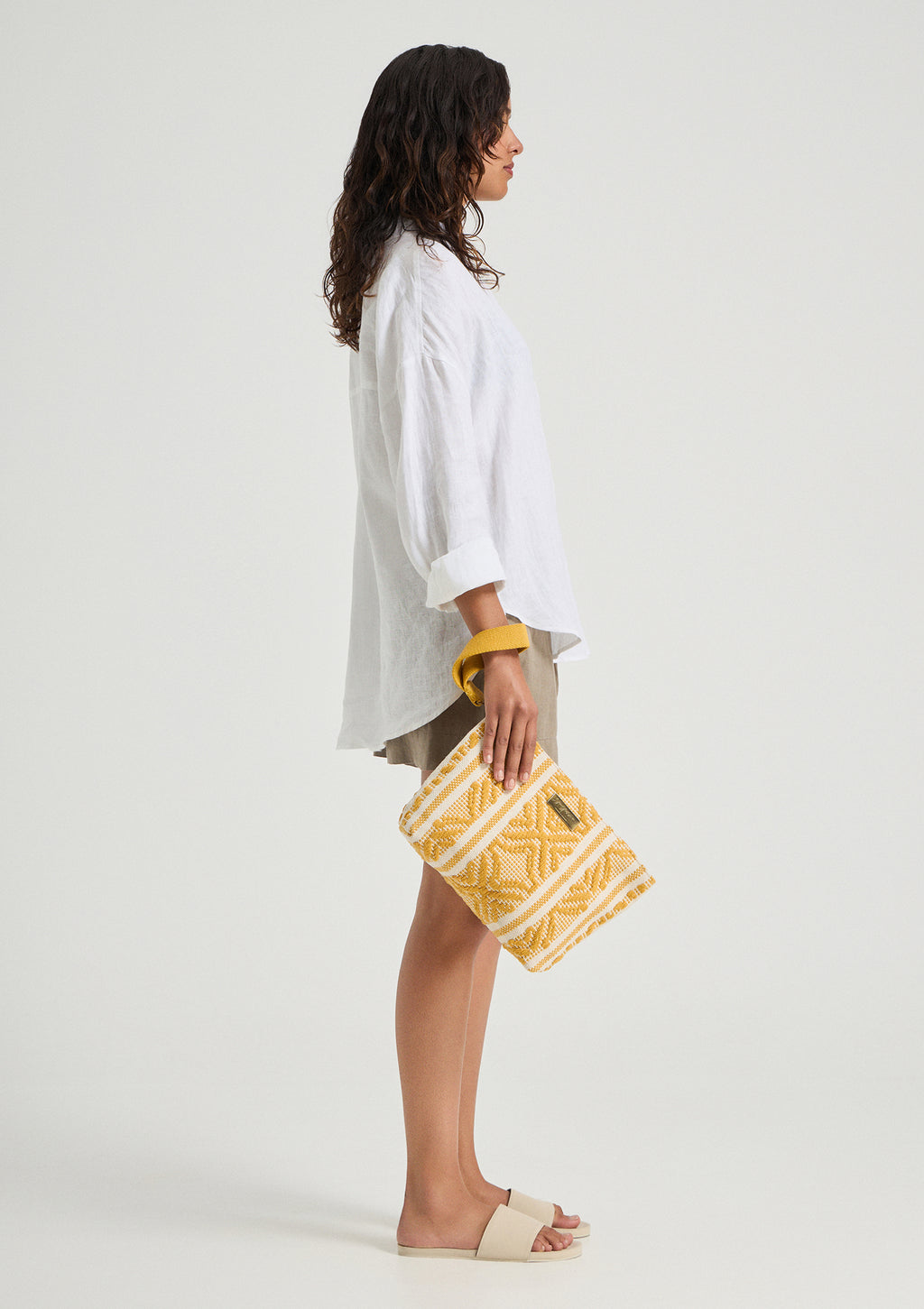 Sorrento Midi Clutch Mustard