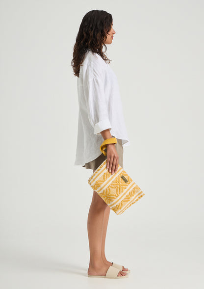 Sorrento Midi Clutch Mustard