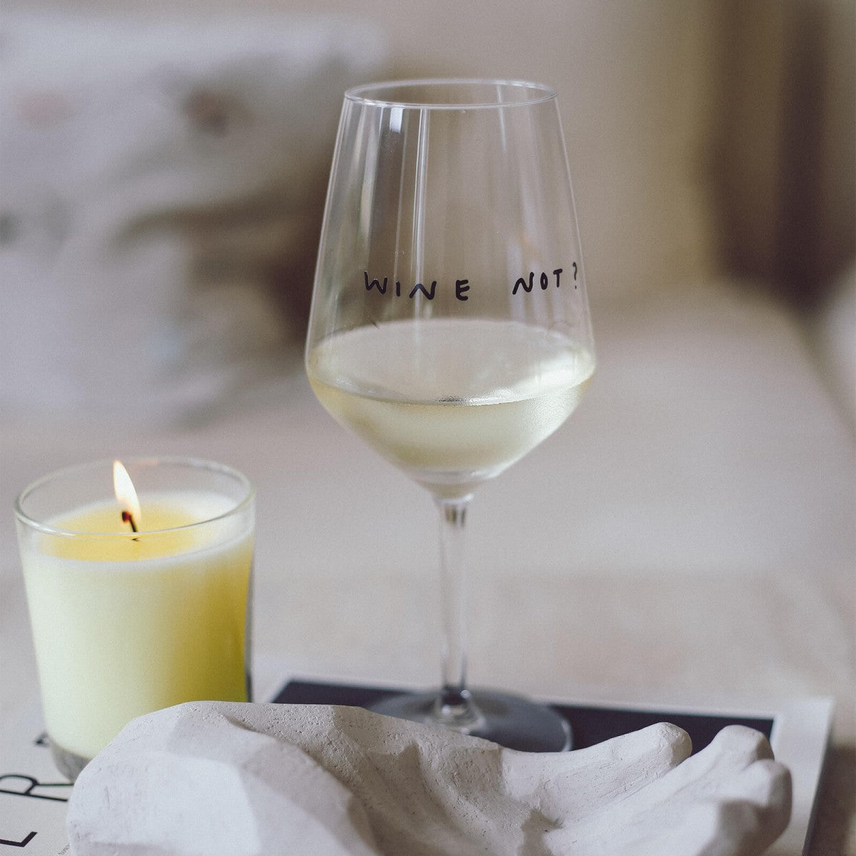 "Wine Not" Wine Glass by Johanna Schwarzer × selekkt