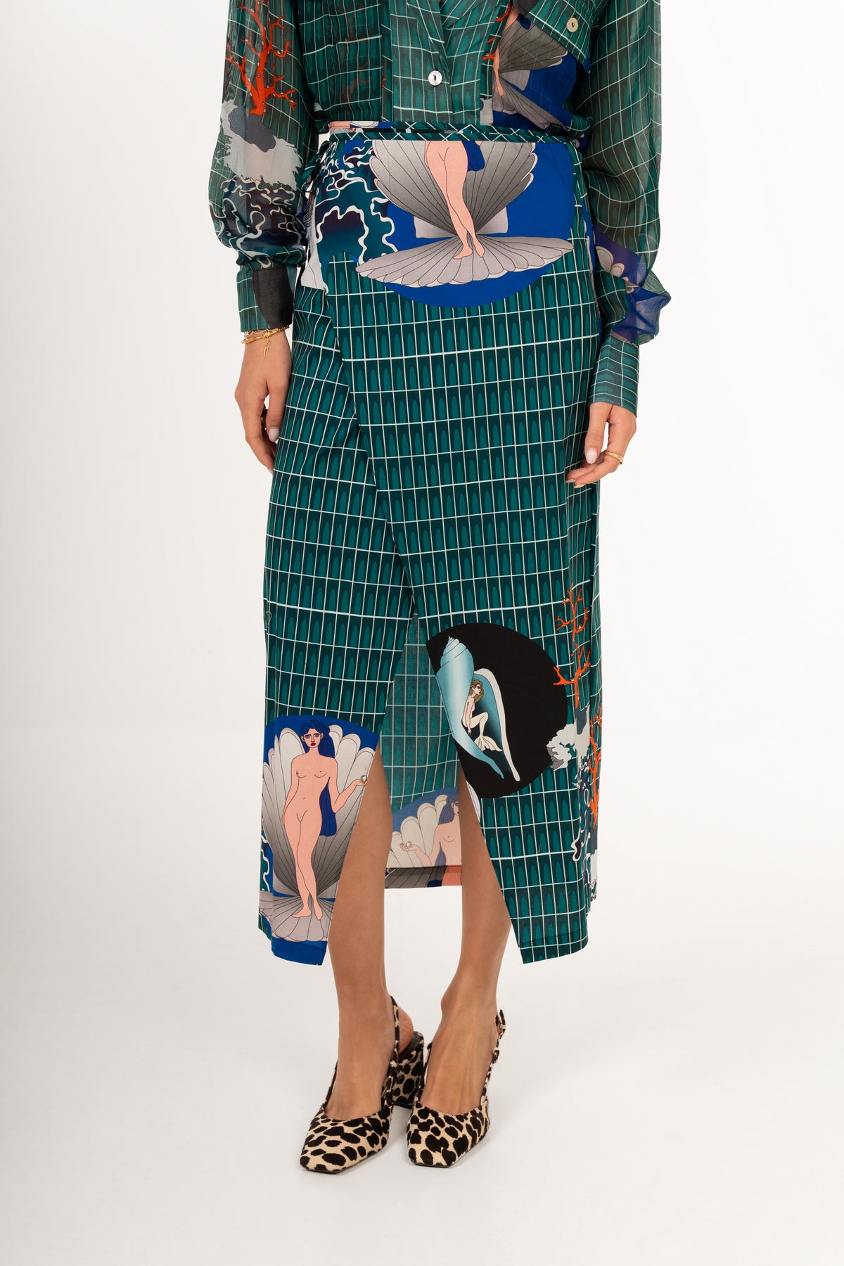 Urban seabed Wrap Skirt