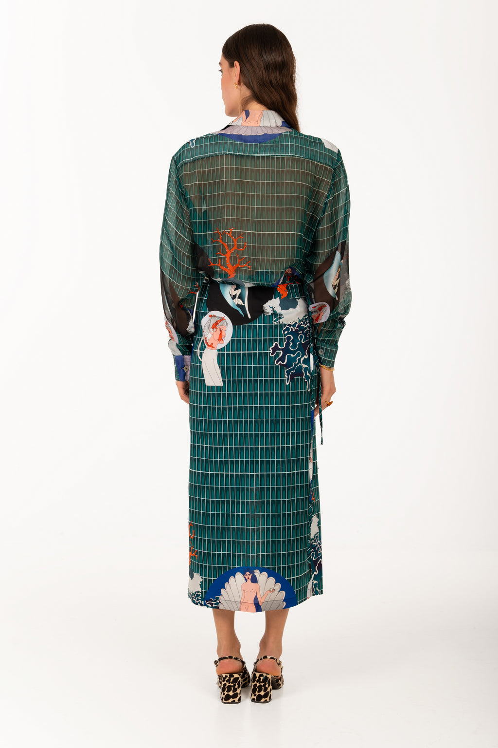 Urban seabed Wrap Skirt