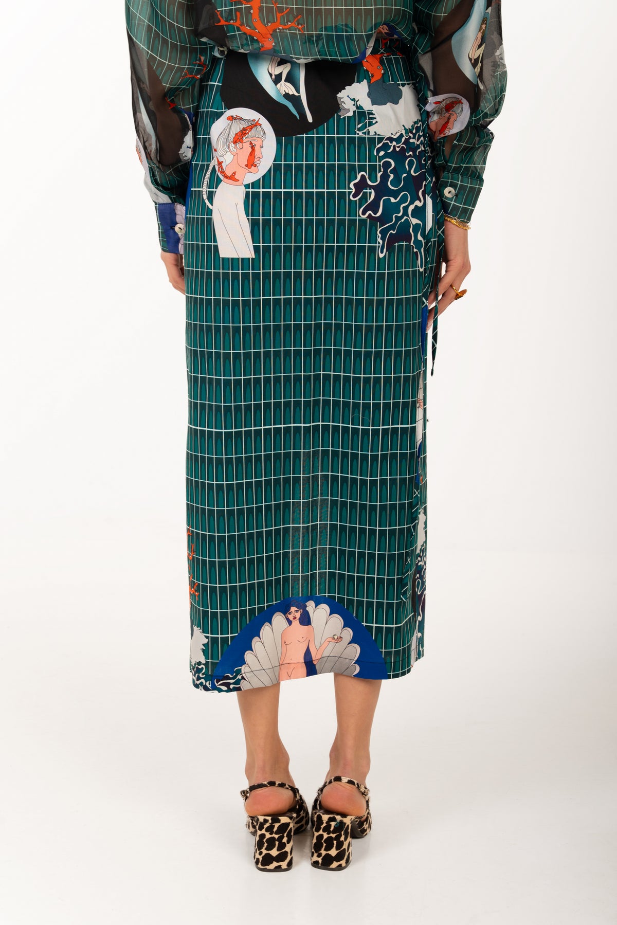 Urban seabed Wrap Skirt