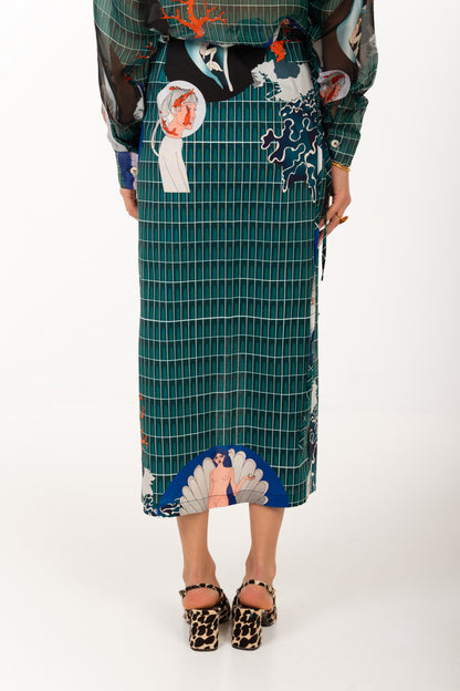 Urban seabed Wrap Skirt
