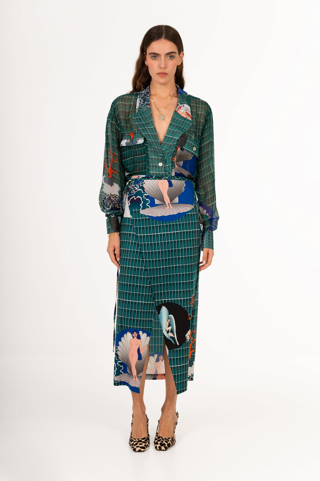 Urban seabed Wrap Skirt