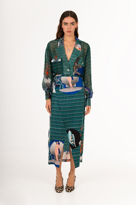 Urban seabed Wrap Skirt