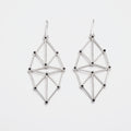 Web Earrings Silver | C. Karakalpaki