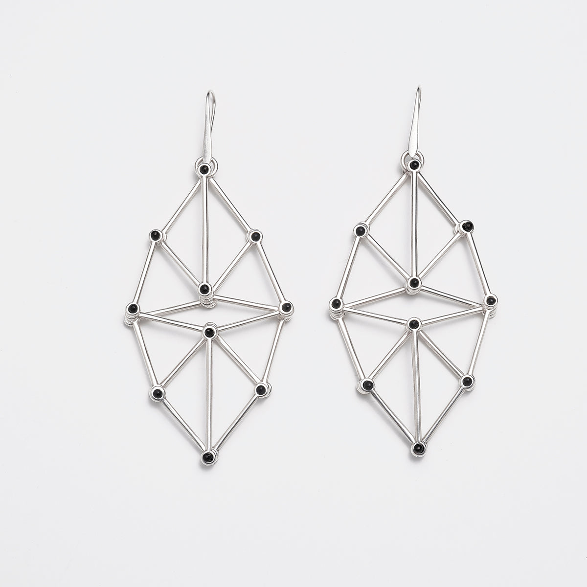 Web Earrings Silver | C. Karakalpaki